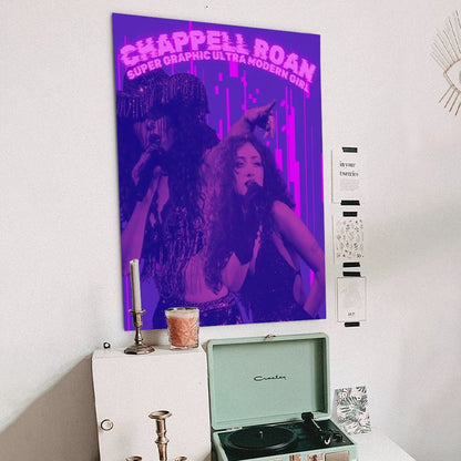 Music Poster Generic Chappell Roan Poster Canvas Posters Room Aesthetic Festival Gift Retro Style - Size 24''x36''