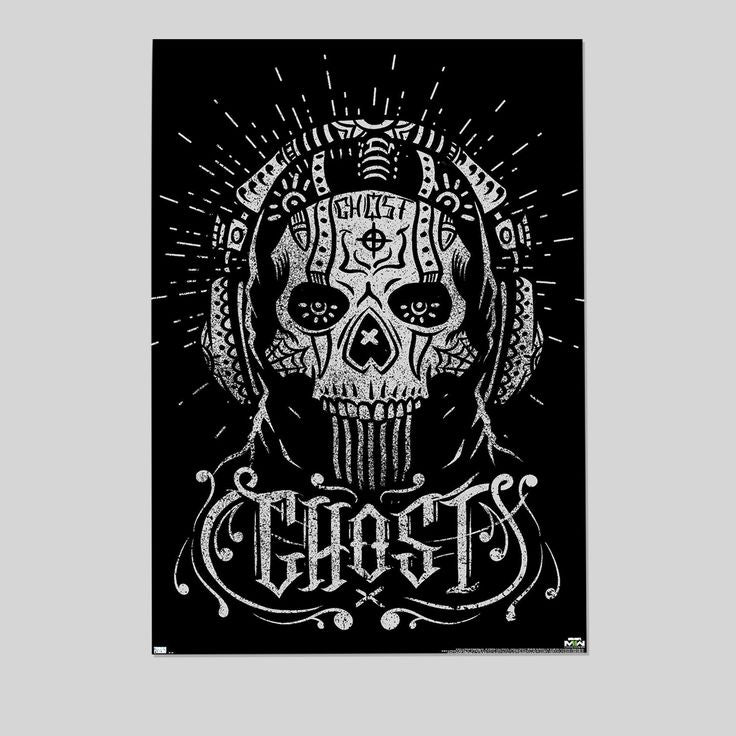Call of Duty: Modern Warfare 2 - Ghost Calavera Wall Poster Retro Style - Size 24''x36''