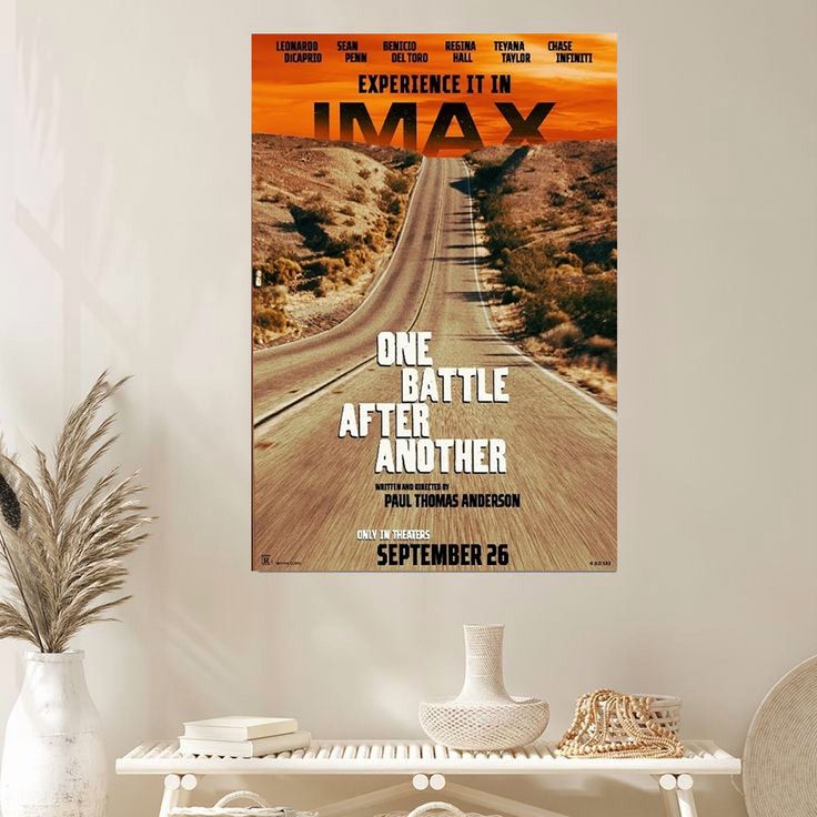 One Battle After Another movie poster Le.o.nar.do Di.Ca.prio Size 24''x36''