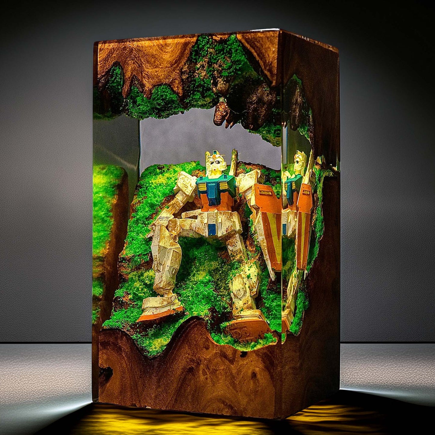Mecha Pilot Armor Resin Lamp