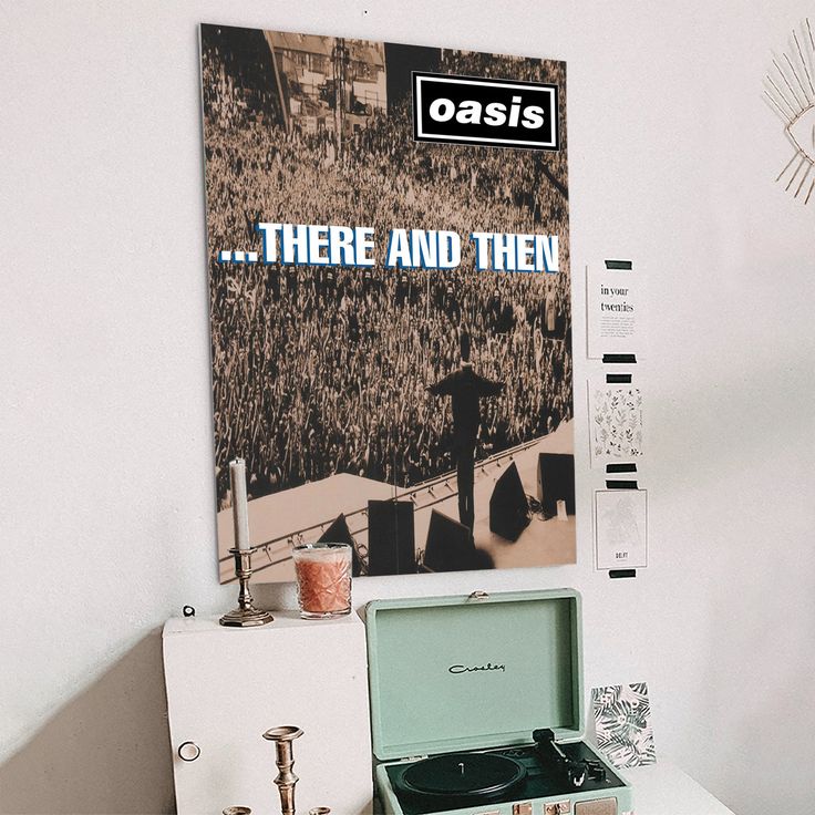 OASIS 1996 original UK POSTER ADVERT THERE AND THEN Size 24''x36''