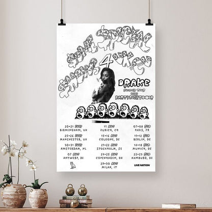 Drake and PARTYNEXTDOOR SOME SPECIAL SHOWS 4 U Tour 2025 Poster Size 24''x36''