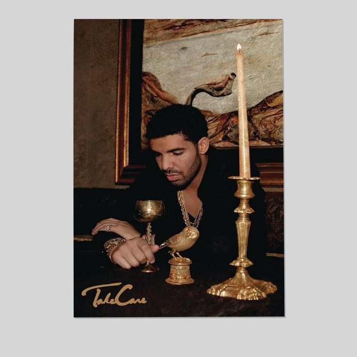 Drake Take Care Album Cover Art Poster, Unframed - Bedroom Decor  Size 24''x36''