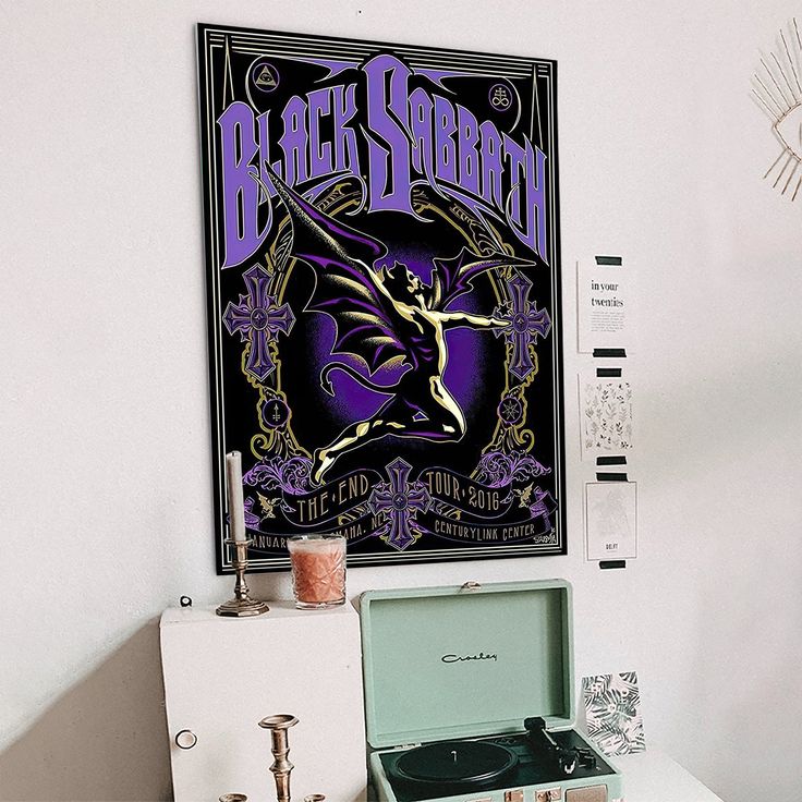 2016 BLACK SABBATH concert Poster wall art print Size 24''x36''