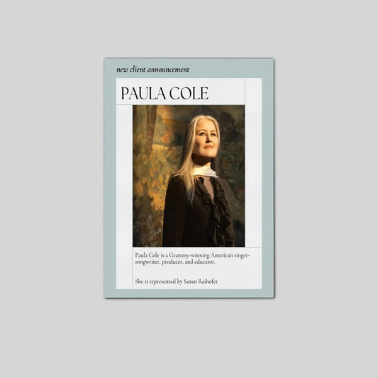 Paula Cole 2026 Poster Size 24''x36''