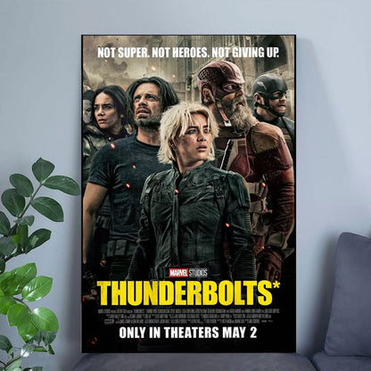 Thunderbolts Movie Poster Florence Pugh Marvel Sebastian Stan 1 Size 24''x36''