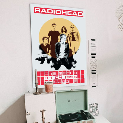 Treayes Radiohead Canvas Poster Bedroom Decor Office Decor Gifts Size 24''x36''