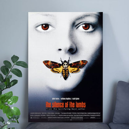 THE SILENCE OF THE LAMBS Movie Poster RARE Hannibal Lecter Anthony Hopkins Size 24''x36''