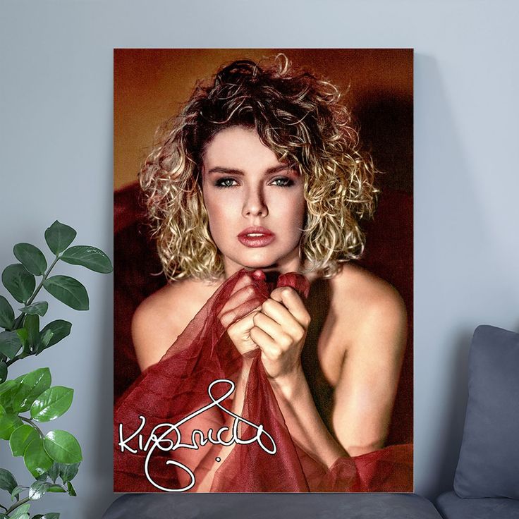 Music Poster - Kim Wilde 80s 90s Retro Style - Size 24x36