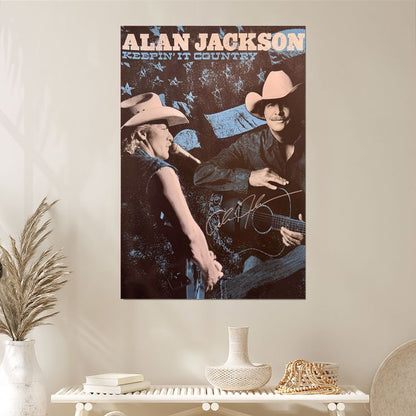 2015 Alan Jackson Tour Music Poster – Signed by Alan Size 24''x36''