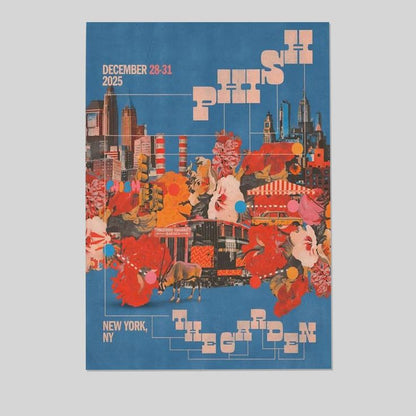 PHISH New York NY Poster Print Dec 28-31 2025 MSG Tour Concert Art Size 24''x36''