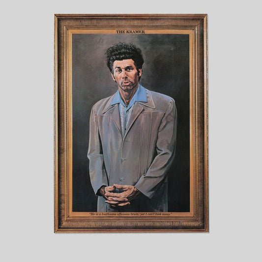Seinfeld - Kramer Wall Poster Retro Style - Size 24''x36''