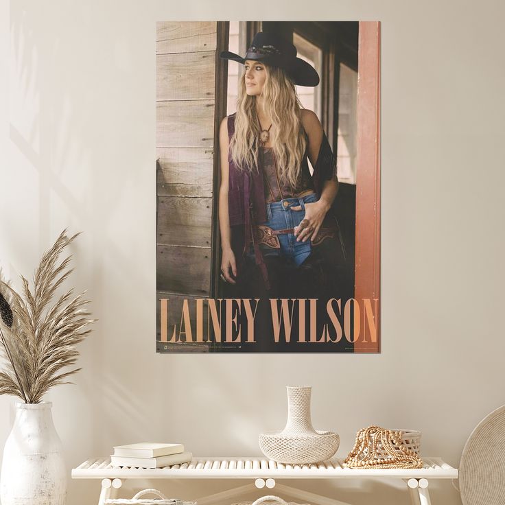 Music Poster Lainey Wilson Poster Retro Style - Size 24''x36''