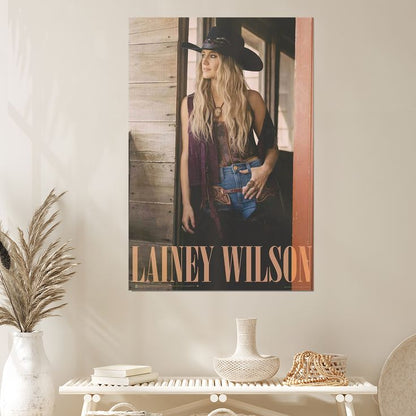 Music Poster Lainey Wilson Poster Retro Style - Size 24''x36''