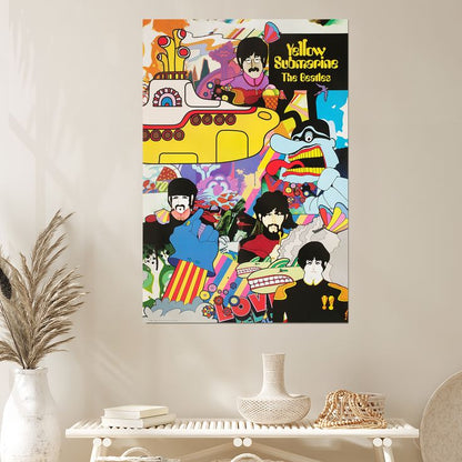 The B.eat.les - Yellow Submarine Poster Size 24''x36''