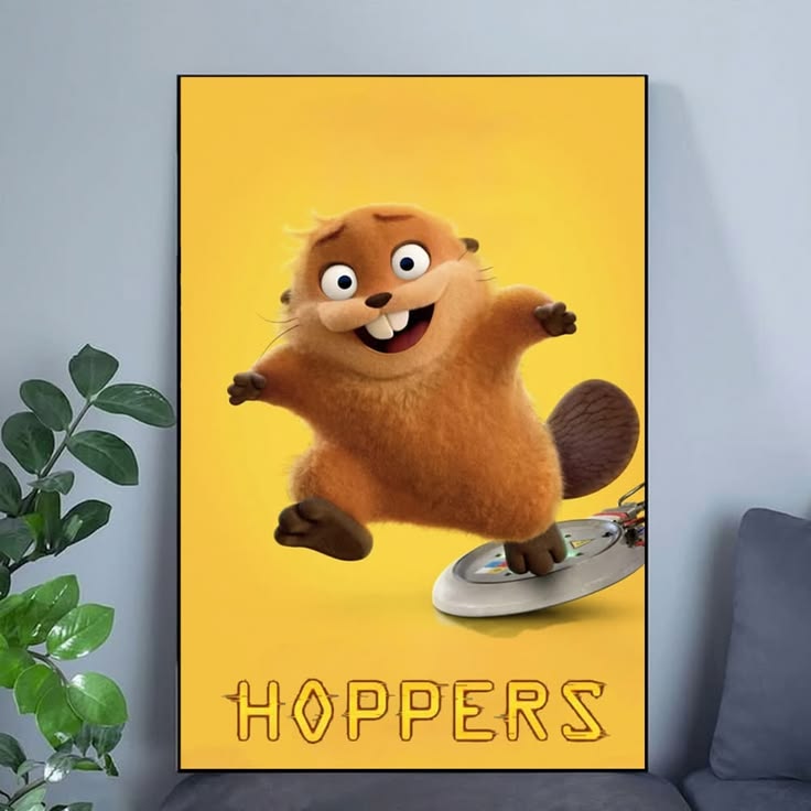 HOPPERS 2026 MOVIE POSTER WALL ART Poster Size 24''x36''