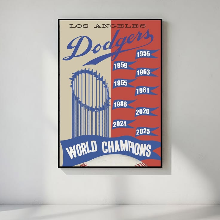 Los Angeles Dodgers 2025 Back to Freeman Ohtani World Series Champion Poster Size 24''x36''