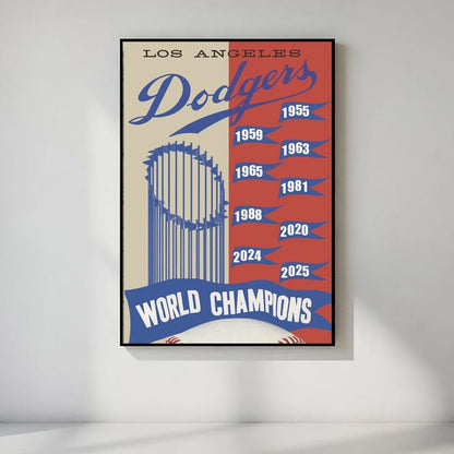 Los Angeles Dodgers 2025 Back to Freeman Ohtani World Series Champion Poster Size 24''x36''