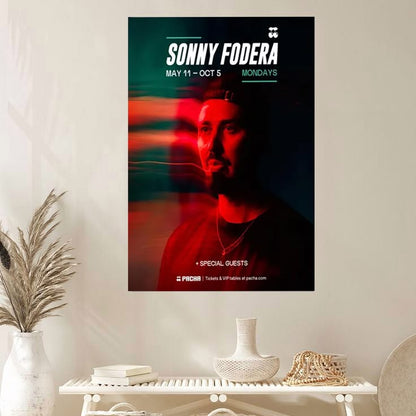 Sonny Fodera Poster Print, House Music Wall Art, EDM Concert Poster, Electronic Music Decor, DJ Fan Gift, Club Culture Artwork