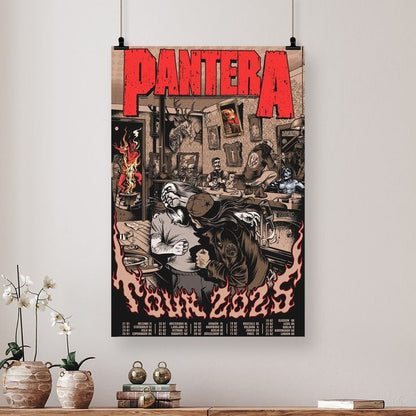 Pantera 2025 Tour Lithograph Poster Size 24''x36''