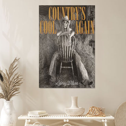 Lainey Wilson Poster Canvas Poster Wall Decorative Art Painting Living Room Bedroom Size 24''x36''