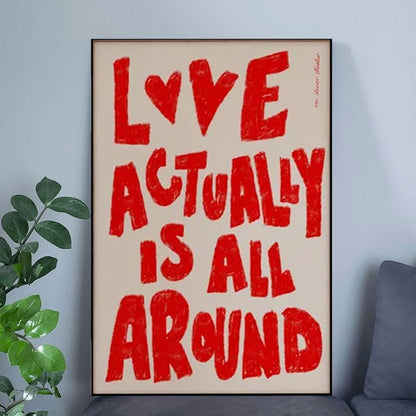 Love Actually is All Around Art Poster Full Size 24''x36''