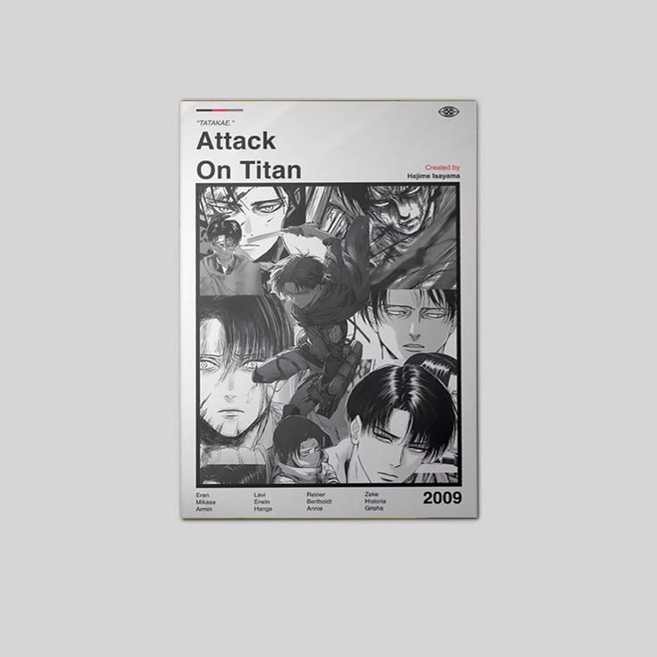 Attack On Titan Poster: Minimalist Anime Wall Art Print