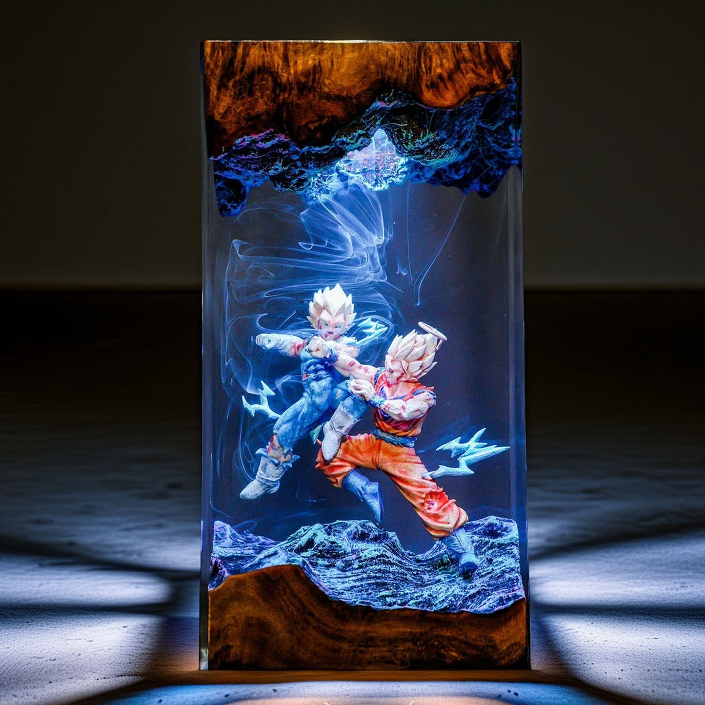 Cosmic Warrior Vs Royal Pride Warrior Resin Lamp V2