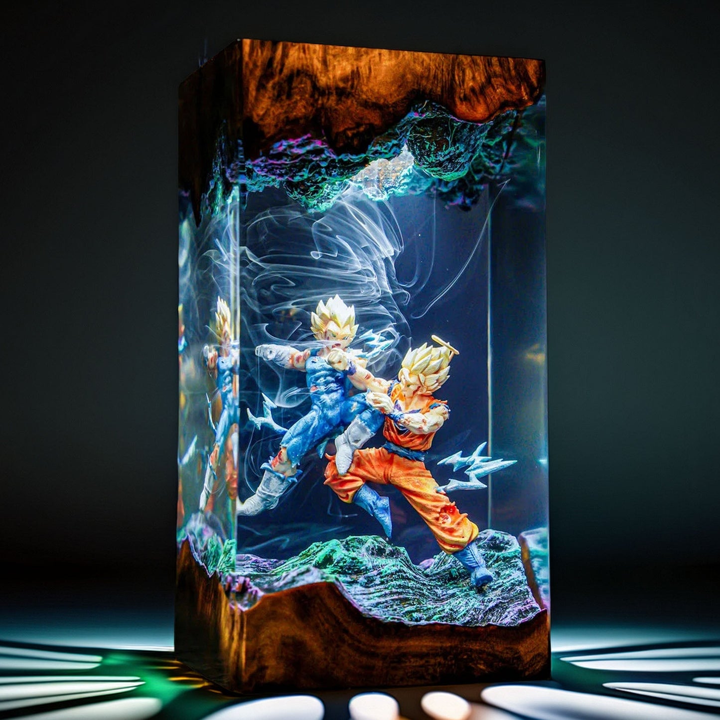 Cosmic Warrior Vs Royal Pride Warrior Resin Lamp V2