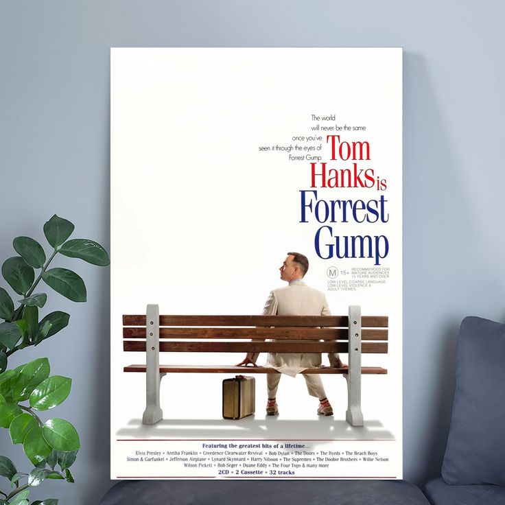 FORREST GUMP TOM HANKS OFFICIAL ORIGINAL 90s MOVIE POSTER Size 24''x36''