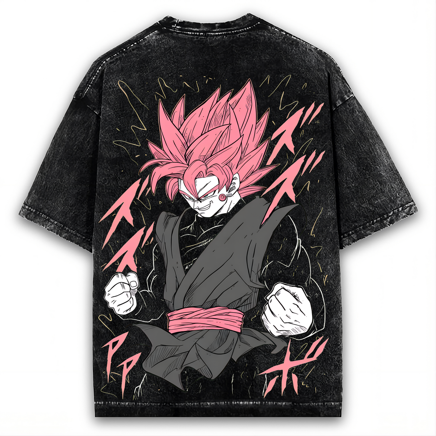 2-SIDED GOKU BLACK ULTRA EGO WASHED TEE