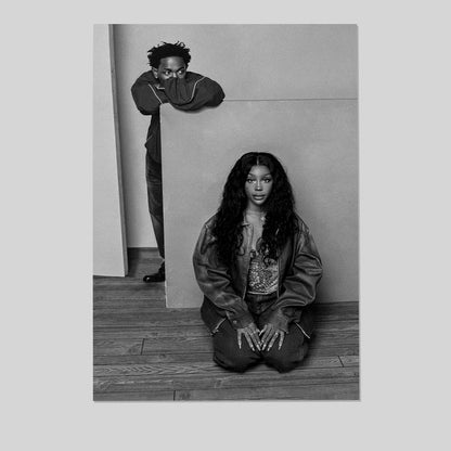 Music Duo Poster - Iconic Hip-Hop and R&B Wall Art, Stylish Print for Fans, Perfect for Bedroom, Studio Size 24''x36''