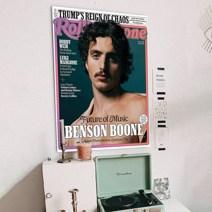 New !!! Benson Boone On Rolling Stone Future Of Music Poster Size 24''x36''