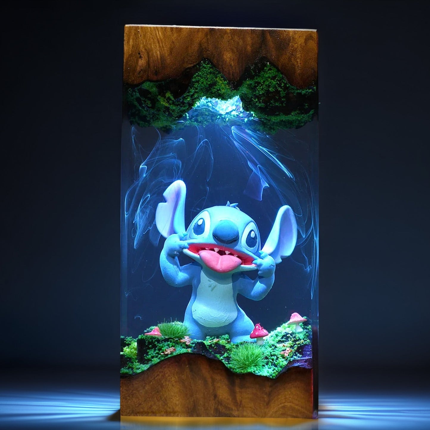 Blue Cosmic Pet Creature Resin Lamp V2