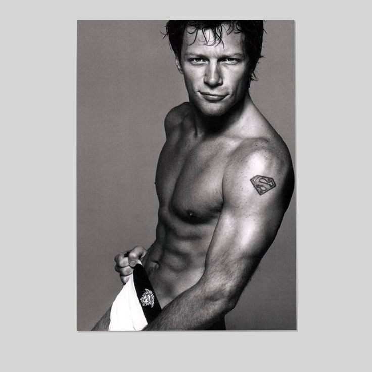 Posterazzi Jon Bon Jovi In Versace Underwear Black And White Photo Print Size 24''x36''