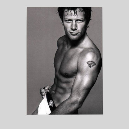 Posterazzi Jon Bon Jovi In Versace Underwear Black And White Photo Print Size 24''x36''