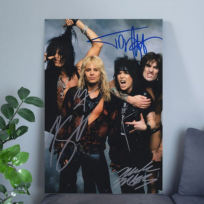 Music Poster - Motley Crue Band Poster Retro Style - Size 24x36