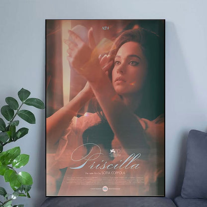 Priscilla A24 Sofia Coppola Movie Film Art Poster