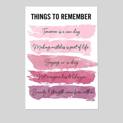 Positive Inspirational Quotes Wall Decor FRAMED - Uplifting Encouragement Gifts for Women, Girls, Teens, Daughter, Best Friend - Pink Motivational Wall Art Poster for Home Office Size 24''x36''