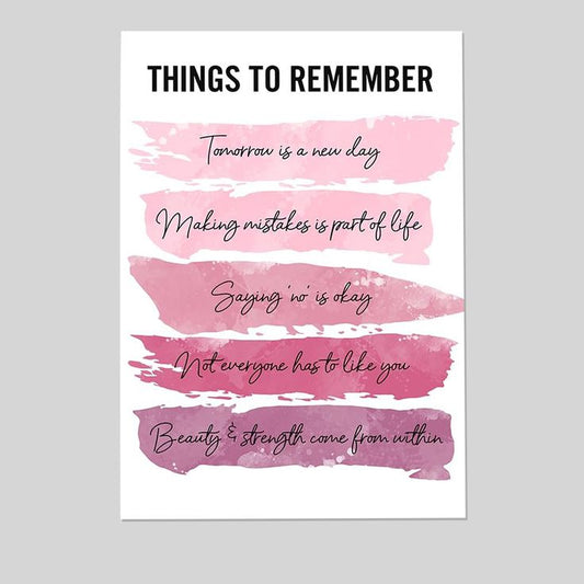 Positive Inspirational Quotes Wall Decor FRAMED - Uplifting Encouragement Gifts for Women, Girls, Teens, Daughter, Best Friend - Pink Motivational Wall Art Poster for Home Office Size 24''x36''