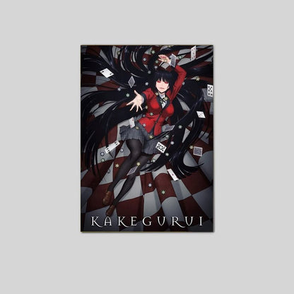 Yumeko Jabami Kakegurui Anime Aesthetic Poker and Cards Poster Size 24''x36''