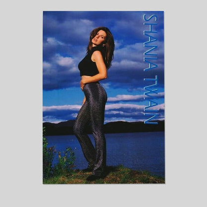 Music Poster - Shania Twain Poster - Vintage Style - Size 24x36