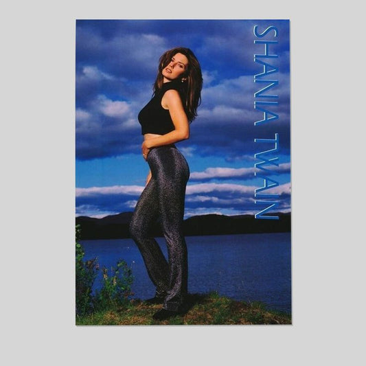 Music Poster - Shania Twain Poster - Vintage Style - Size 24x36