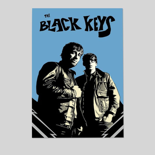 Matte Paper Poster Print The Black Keys - Jackets Retro Style - Size 24''x36''