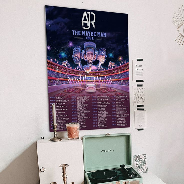 AJR The Maybe Man TourAlbum Cover Canvas Poster Print Music Posters for Room Aesthetic Gift Size 24''x36''