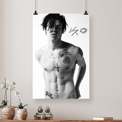 Yungblud “Shattered State” Splatter Deluxe Vinyl + Kissed Motel B&W Poster Bundle Size 24''x36''