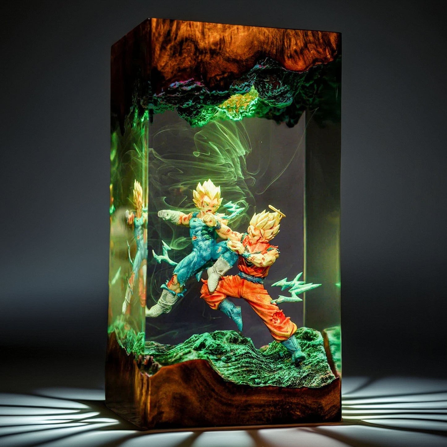Cosmic Warrior Vs Royal Pride Warrior Resin Lamp V2