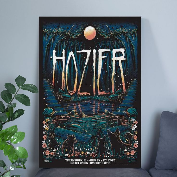 Music Poster- Hozi..er Show Tinley Park, IL 25 July 2025 Poster - Vintage Style - Size 24x36