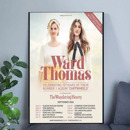 Music Poster Ward Thomas 10 whole years of #1 album Cartwheels The Wandering Hearts Size 24''x36''