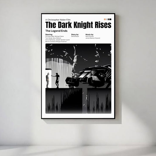 The Dark Knight Rises Poster, Action Cinematic Wall Art